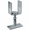 Pied de poteau PVDB 70x160x8mm acier galvanisé - A visser SIMPSON STRONG TIE