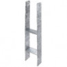 Base de poteau en H 101x300x600x60mm Acier brut, galvanisé à chaud