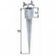 Point d'ancrage poteau a101xb101xc150xd900mm Acier brut, galvanisé à chaud