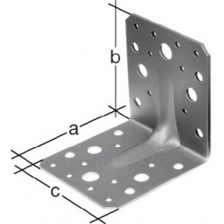 Equerre renforcée 90x90x65mm Nbr trou 4/18 S.2,5mm GAH (Par 50)