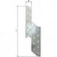 Ancrage pour solives .ETA-08/0170 L/R 170x32x2mm GAH (Par 100)