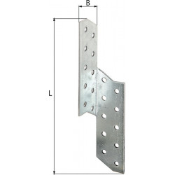 Ancrage pour solives .ETA-08/0170 L/R 170x32x2mm GAH (Par 100)