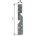 Connecteur Ancrage de panne de chevron G/D 250x33x2mm GAH (Par 50)