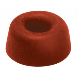 Tampons de siège de toilette D.21mm H.10mm caoutchouc rouge (Par 100)