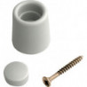 Tampon de porte D.29mm H.35mm gris a visser