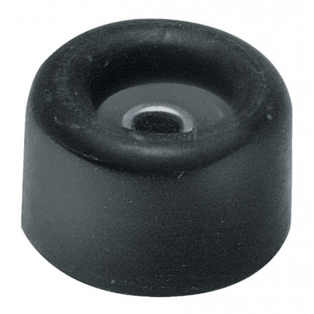 Tampon de porte D.40mm H.35mm caoutchouc gris a visser (Par 25)
