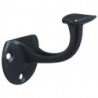 Supports de main courante Laque noire en fonte.D.plaque murale 53mm forme de dôme DENI
