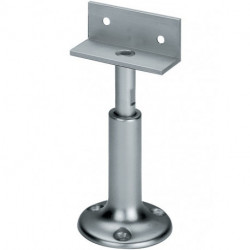 Support de cloison largeur 60 mm, hauteur 100-120 mm, aluminium F1 / coloris naturel, réglable en hauteur DENI