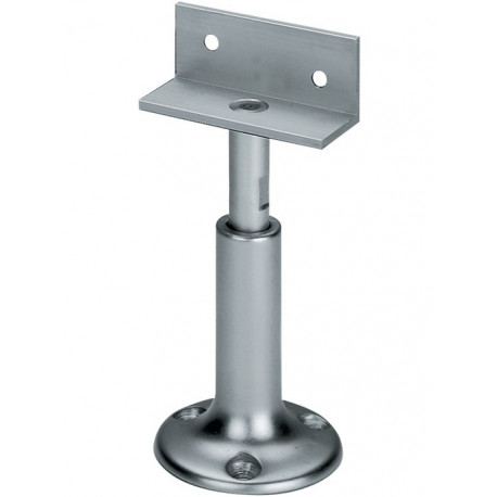 Support de cloison largeur 60 mm, hauteur 100-120 mm, aluminium F1 / coloris naturel, réglable en hauteur DENI