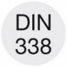 Foret hélicoïdal, FORTE, Ø h8 : 1,00 mm, Long. totale 34 mm, Long. hélice 12 mm