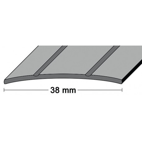 Profil de transition LM largeur 38 mm longueur 90 cm aluminium, couleur argent 2 rainures perforées au milieu PG (Par 10)