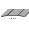 Profil de transition LM largeur 38 mm longueur 90 cm aluminium, couleur argent 2 rainures perforées au milieu PG (Par 10)
