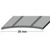 Profil de transition LM largeur 38 mm longueur 90 cm aluminium, couleur argent 2 rainures perforées au milieu PG (Par 10)