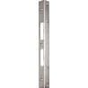 Plaque de verrou porte d'angle de sécurité L.300mm B.25mm S.2mm Acier inoxydable brossé mat SCHNEGEL