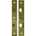 Plaque plate fixation L.140mm B.22mm S.3mm acier galvanisé