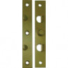 Plaque plate fixation L.140mm B.22mm S.3mm acier galvanisé
