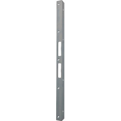Plaque de verrou porte d'angle de sécurité L.500mm B.25mm S.3mm Acier galvanisé 006/650/V
