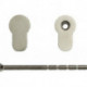 Jeu de cylindres épaisseur de porte 35-110 mm aluminium moulé sous pression raccourcissable SCHNEGEL