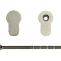 Jeu de cylindres épaisseur de porte 35-110 mm aluminium moulé sous pression raccourcissable SCHNEGEL
