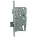Serrure à mortaise couloir PZW 20/55/72/8 mm DIN gauche / droite acier inoxydable arrondi 008/1499/55 SCHNEGEL