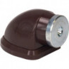Support de porte magnétique 011/572/1 hauteur 38 mm plastique brun fixation cheville SCHNEGEL