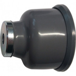 Support de porte magnétique 011/573/1 hauteur 54 mm plastique brun fixation cheville SCHNEGEL