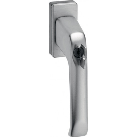 Poignée de fenêtre 1003/2035 Alu.F9016/blanc signalisation 35mm verrouillable EDI