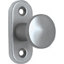 Bouton de porte relevable aluminium F2 / argent nickel 35 mm EDI