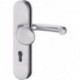 Poigné porte Logo 8753/0292 Alu.F1 92mm 65-75mm EDI