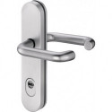 Poigné porte Logo 8755/9203 Alu.F1 92mm 65-75mm EDI