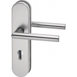 Poigné porte Logo 8743/9203 Alu.F1 92mm 65-75mm EDI