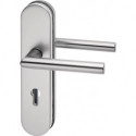 Poigné porte Logo 8743/9203 Alu.F1 92mm 65-75mm EDI