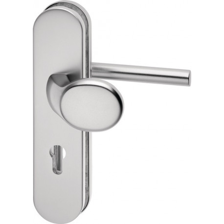 Poigné porte Logo 8743/0292 Alu.F1 92mm 65-75mm EDI