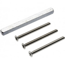 Kit de fixation porte Nr.31 63-67mm M6x75 carré.8x100mm EDI