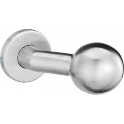 Bouton de porte K4 / 052/01 Inox Support F00 Tête sphérique coudée 8 mm