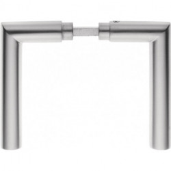 Paire de poignée 148 z acier inox F00 tige carrée 8 mm EDI