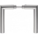 Paire de poignée 108 H acier inox F00 tige carrée 10 mm EDI