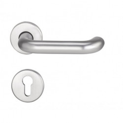 Set poignée porte Riva FS 103/103 VA F00 D/D TS 38-58mm PZ rd.DIN Gauche / Droite EDI