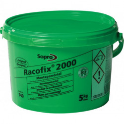 Mortier de scellement Racofix® 2000 1:3 (eau/mortier) 5 kg seau SOPRO