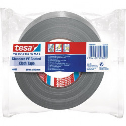 Adhésif toilé tesaband® Standard 4688 argenté mat longueur 50 m largeur 50 mm ro