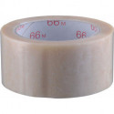 Ruban adhésif d'emballage en PVC incolore longueur 66 m largeur 50 mm rouleau (Par 6)