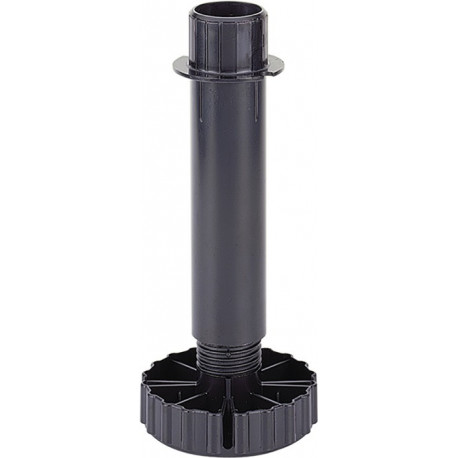 Plinthe pied réglable Korrekt plastique noir plage de réglage 80 mm -6 / + 30 mm HETTICH (Par 200)