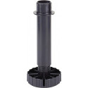 Plinthe pied réglable Korrekt plastique noir plage de réglage 80 mm -6 / + 30 mm HETTICH (Par 200)
