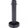 Plinthe pied réglable Korrekt plastique noir 130 mm plage de réglage -6 / + 30 mm HETTICH (Par 100)