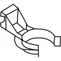 Support de panneau de plinthe avec clip, plastique noir de 70 mm à visser sur HETTICH (Par 200)