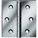 Charnière H.60mm B.60mm S.1,4mm Acier galvanisé bleu gerolltRect.VORMANN (Par 20)