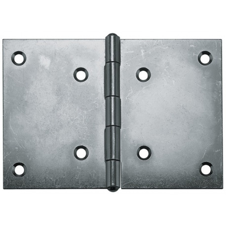 Charniere inox 1.4301 10504 H80mm B.120mm S.1,5mm roulé (Par 10)