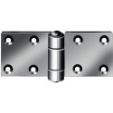 Charnière H.50mm B.130mm S.4mm Acier galvanisé bleu gerollt VORMANN