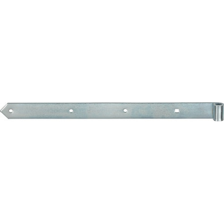 Charnière de magasin largeur 37 mm longueur 400 mm épaisseur 5 mm acier galvanisé bleu semi-lourd VORMANN