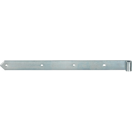 Charnière magasin largeur 37 mm longueur 600 mm épaisseur 5 mm acier galvanisé bleu semi-lourd VORMANN